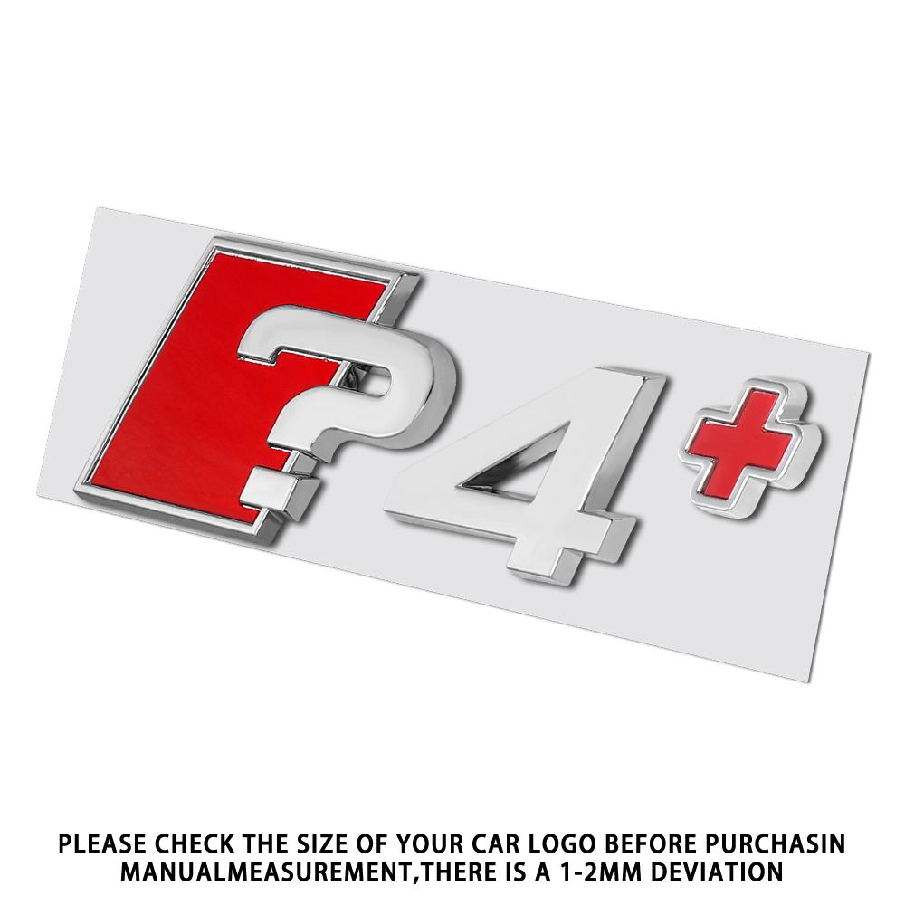 1PC Aluminum ?3 ?4 ?5 ?6 ?7 ?8 ?3+ ?4+ ?5+ ?6+ ?7+ ?8+ Emblem Car Trunk Logo Sticker For Audi A3 8P S3 8V A4 B8 B6 B7 A6 C6 C5 S