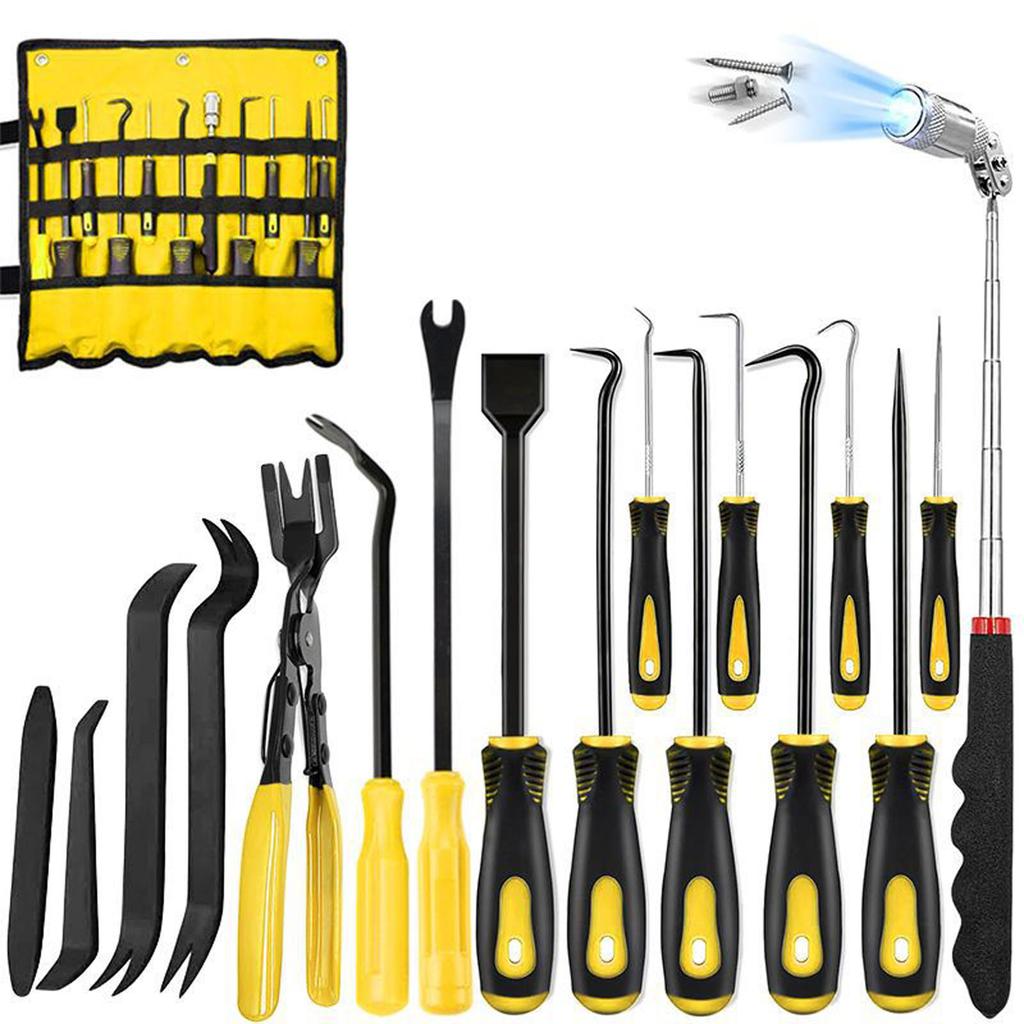 Remover Tool Gasket Scraper Telescoping Magnetic Pickup Tool For Automotive Car Body Door Panel Fastener Removal