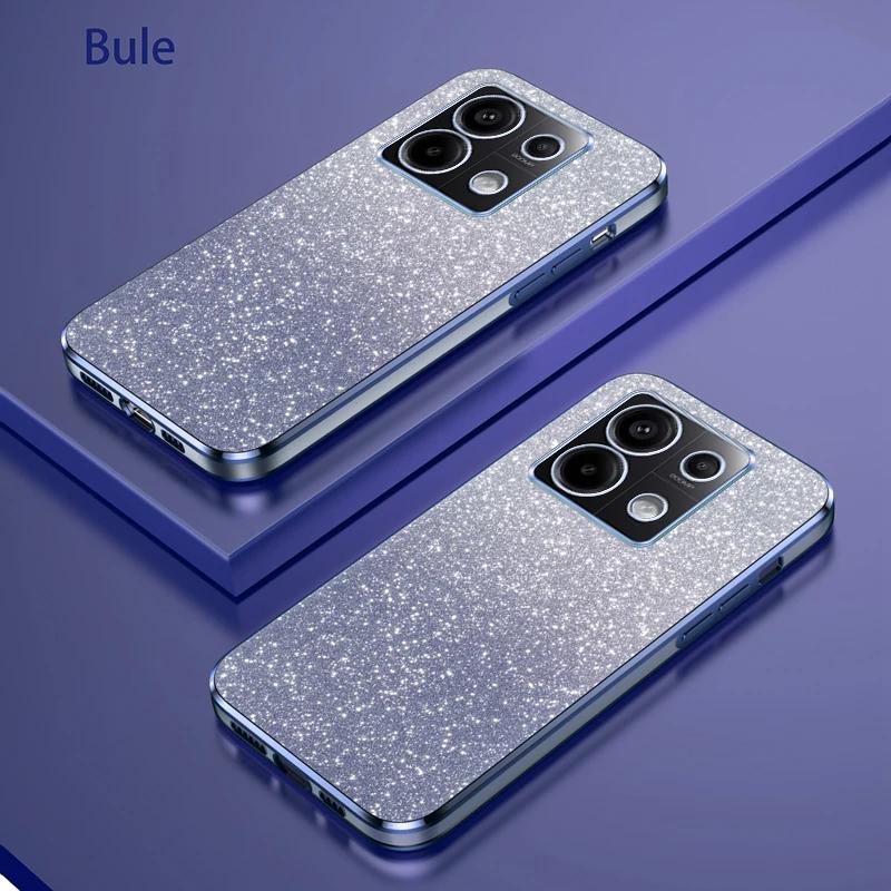 

Shiny Glitter Plating Silicone Case for Xiaomi POCO X6 Pro 5G Camera Lens Soft Back Cover POCO X6 5G