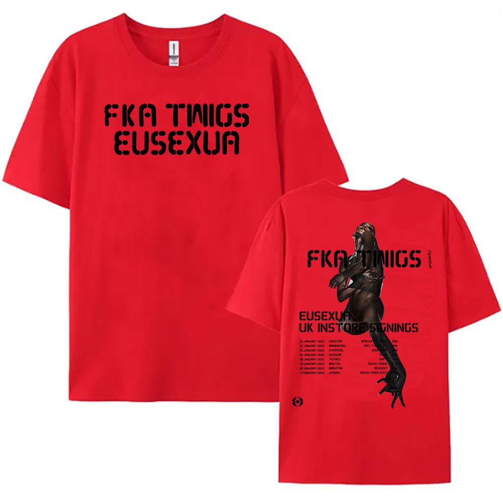 2025 Album Eusexua 2025 Tour Tshirts Singer FKA Twigs Printing Tshirt Cotton Soft Short Sleeve Teeshirt Unisex Streetwear Tees