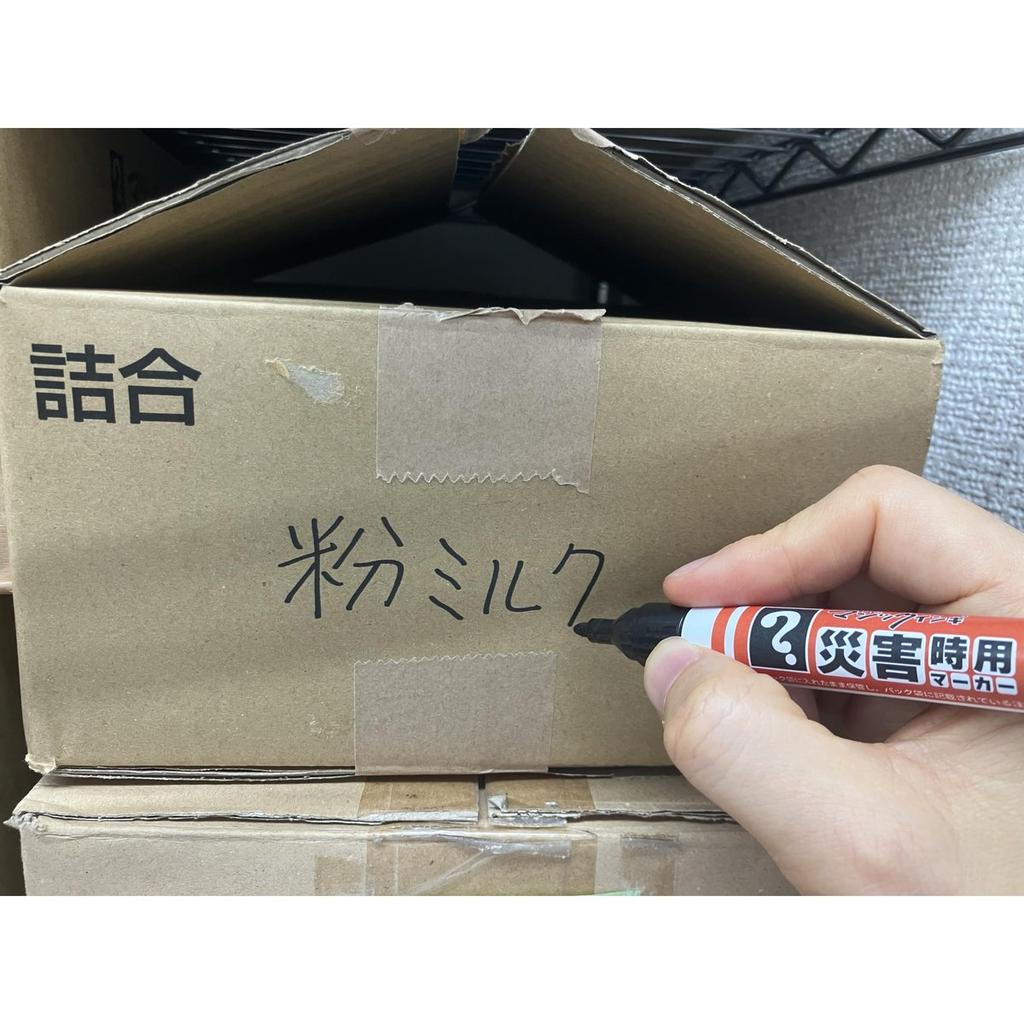 Teranishi Chemical Magic Ink Emergency Permanent Marker Set 2-Pack Extra Broad & Medium Black Waterproof Ink MSGC-T1-2P
