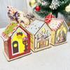 Nordic Style Light-Up Wooden Christmas Tabletop House Ornaments