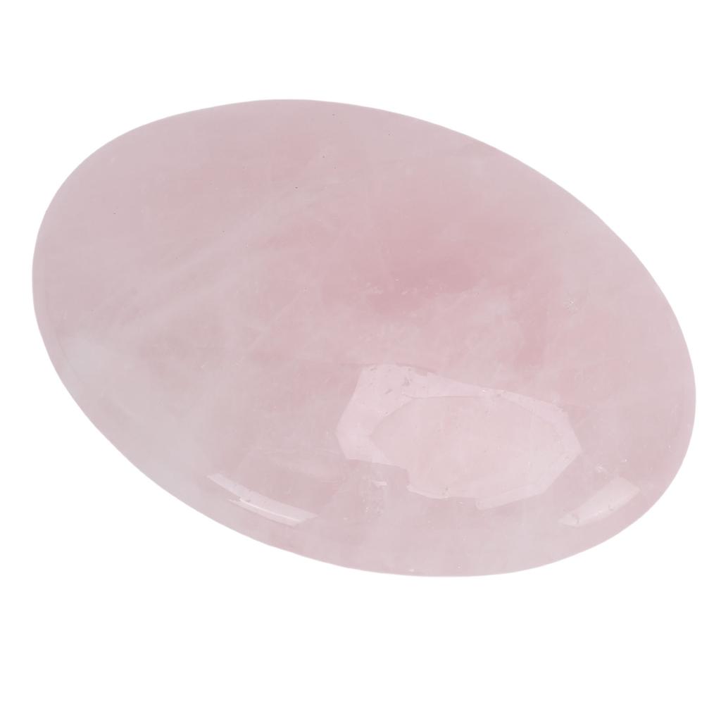 Crystal Palm Stone 7.5cm Polished Comfortable Touch Oval Crystal Stone for Meditation Yoga