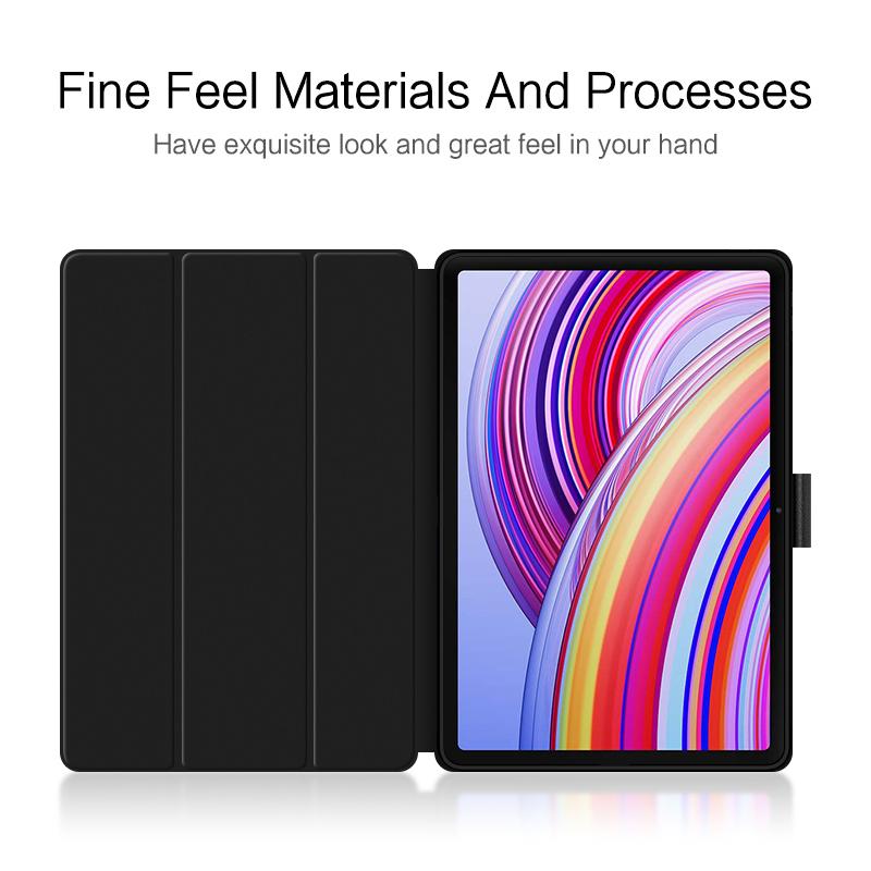 Pro Xiaomi Redmi Pad Pro/Redmi Pad Pro 5G/Poco Pad Pouzdro PU Kůže Skládací Stojan Automatické Probuzení/Uspání Kryt na Tablet