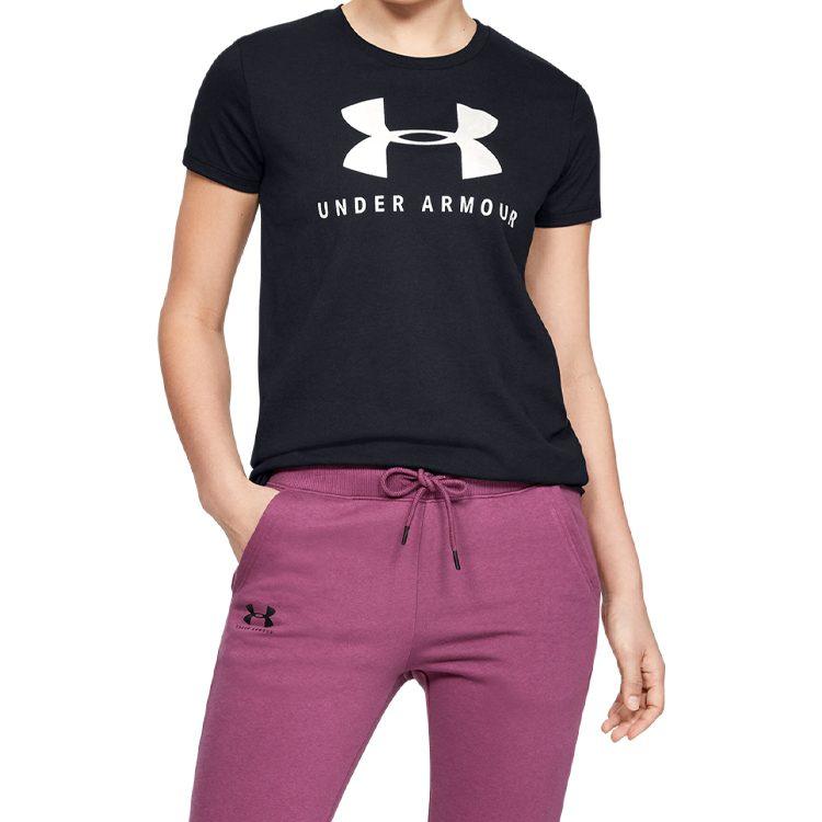 Under Armour Crew Neck T Shirt Women's Black 1346844-002