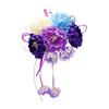 3-Piece Brooch Bouquet Hair Accessory Set - Elegant Kanzashi Comb with Rhinestones for Formal Occasions, Kimono, Weddings, and Dresses
