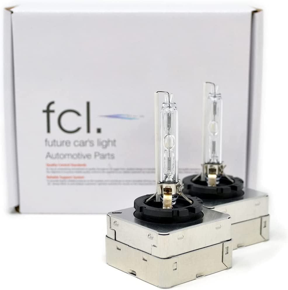 fcl. D3S HID Bulb, White, 6000K, Compatible with Vehicle Inspections, 12 V, Genuine Replacement, D3S