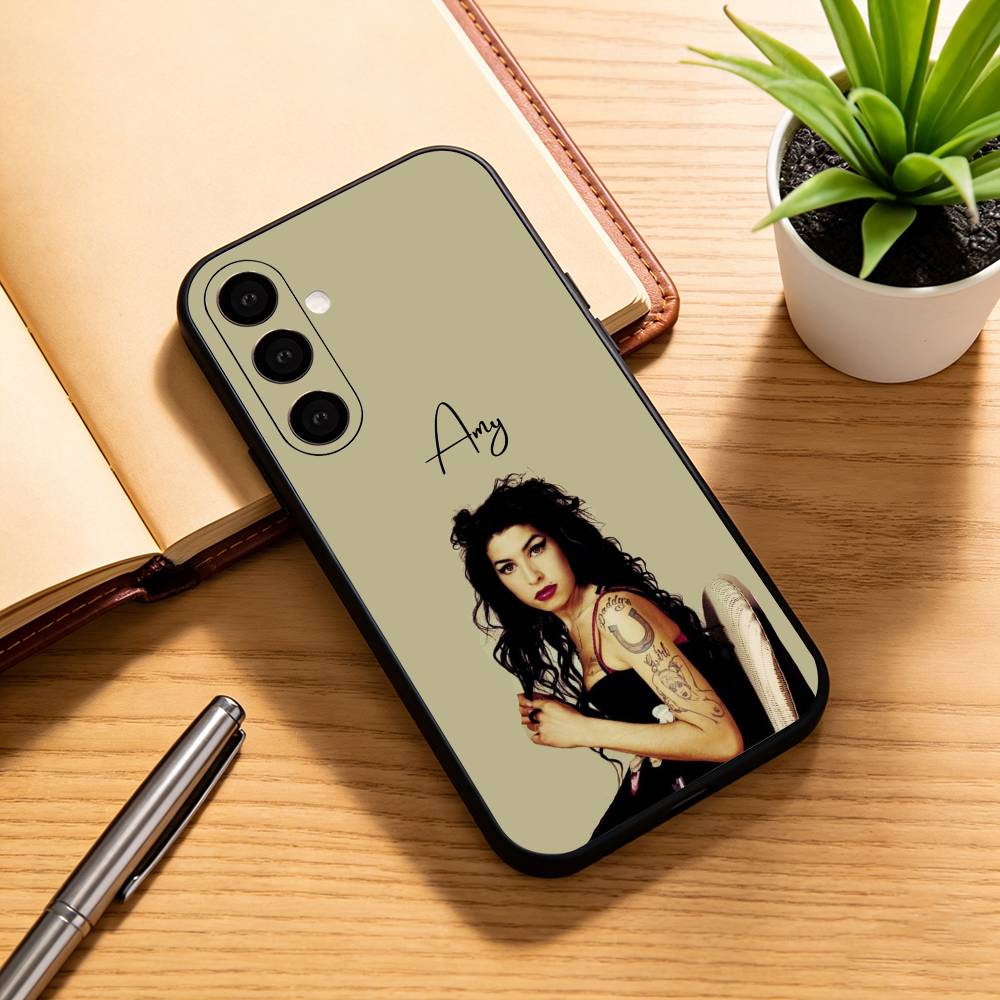A-Amy W-Winehouse Phone Case Black Silicone Soft For Samsung Galaxy A73,A72,A71,A70,A53,A52,A51