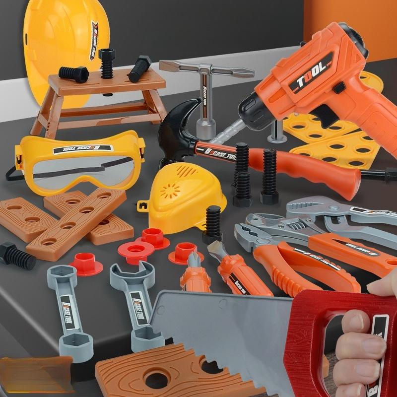 Play House Electric Drill Maintenance Tool Set, Simulation Engineering Disassembly And Assembly Repair Tool