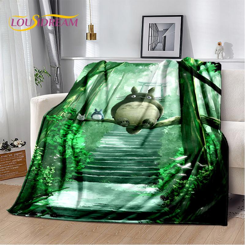3D Japan Anime T0T0R0 Cartoon Soft Blanket,Soft Throw Blanket for Home Bedroom Bed Sofa Picnic Travel Cover Child Gift