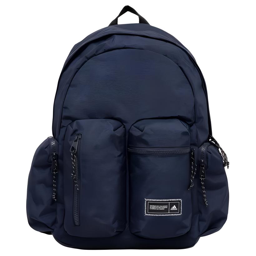 Adidas Polyamide Backpack Unisex Legend Ink & Black & White Casual IP9886