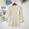 Women's Minimalist Turtleneck Pullover Sweater Warm Knitted Solid Color Basic Tops for Autumn Winter