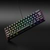 Portable 61 Keys Wired Mini Mechanical Keyboard K61 Ergonomic Quiet Keyboard for PC Office Home Gaming