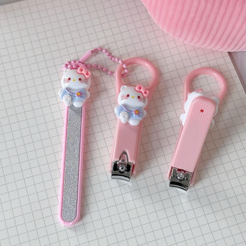 Sanrio Cute Hello Kitty Nail Clipper Outdoor Home Convenient Manicure Nail Clipper Student Office Girl Heart Nail Clipper Kawaii