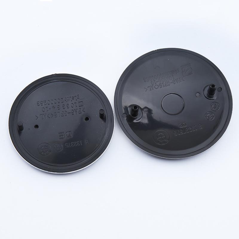 BMW Anniversary Edition Front & Rear Emblems: 82mm Rear in Blue & White, 74mm Front with Black Background.