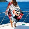 1pc Minnie18 Beach Towel with Custom Name, Beach/Swimming/Bath/Picnic/Camping Towel, Suitable for Seaside Beaches