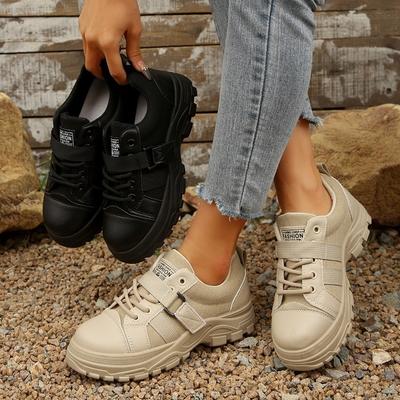 Women's Chunky Sneakers, Breathable Fashion Sport Shoes, Plus Size Casual Trendy Footwear