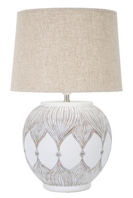 Tischleuchte Polyresin Rund Atene Cm Ø 38X59