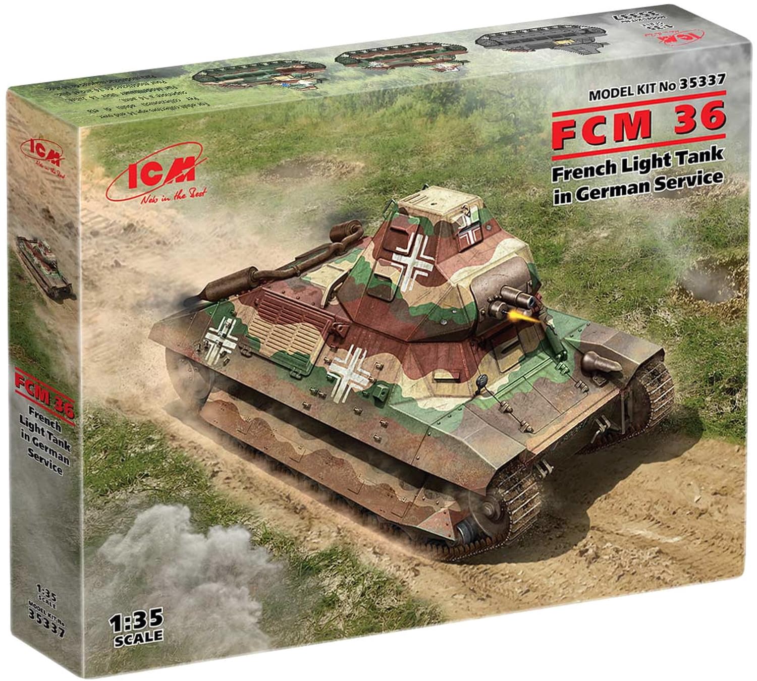 

ICM ICM German Army FCM36 Light Tank Plastic Model 35337 1/35