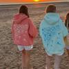 STREETRICH Süße Hoodies für Teenager-Mädchen Grafikstickerei Oversized Preppy Sweatshirt Y2K Langarm Ästhetisches Strand-Kapuzentop