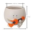 Face Planter Pots For Indoor Plants Cute Guitar Plant Pot, Smiley Face Flower Pots Succulents Planter Gift Ideal