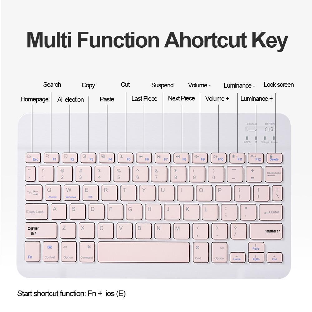 Samsung S11/A9+/S7/S8/S9FE/S10Li Bluetooth Keyboard Protective Case with Magnetic Pen Holder