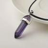 Amethyst Wishing Pendant Necklace, Transparent Gemstone Jewelry for Women