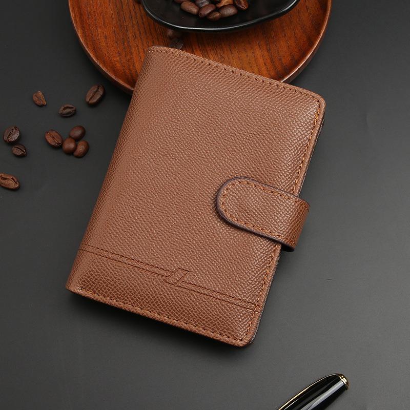 

Новый зажим для паспорта, сумка для ID, обложка для паспорта, многофункциональная сумка для карт, сумка для паспорта, ID-кошелек, сумка для хранения, мужской кошелек коричневый