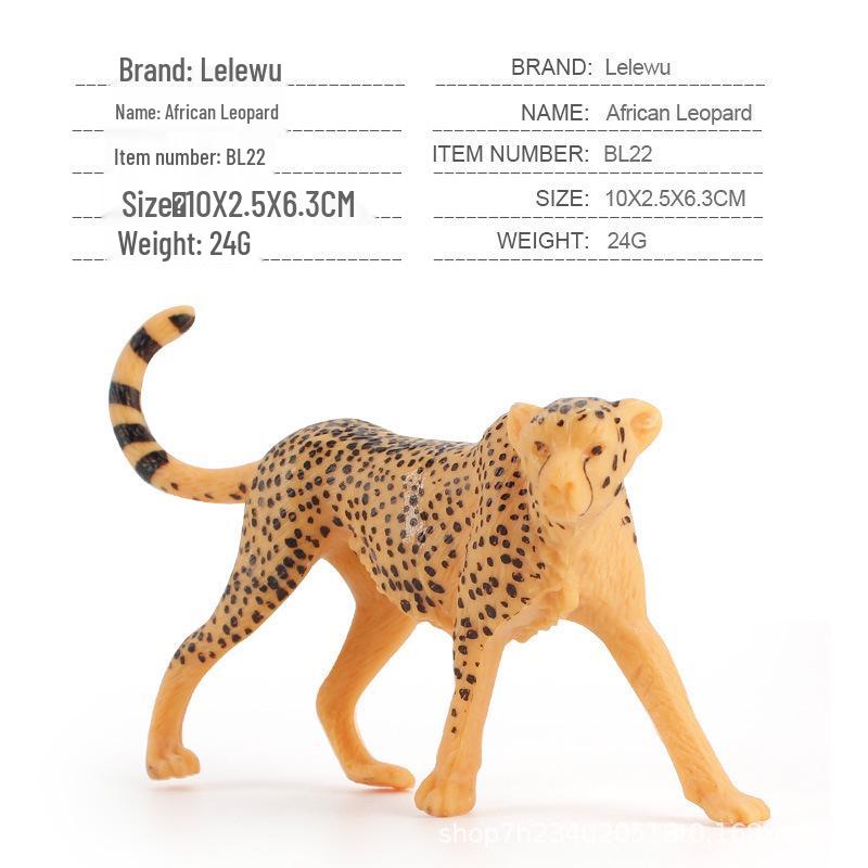 12-Piece Wild Animal Figurine Set: Hippo, Lion, Zebra, Rhino