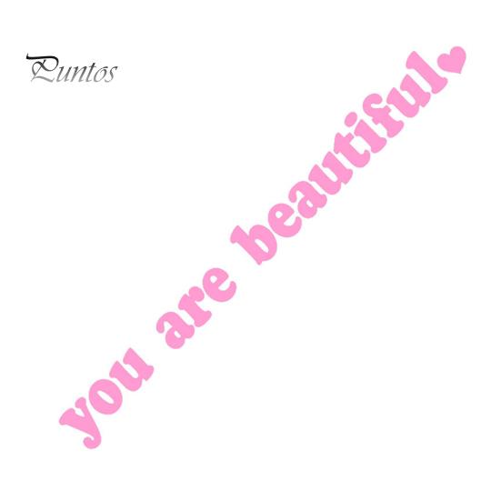 

Ты красивая Автомобильные наклейки для женщин Водонепроницаемые ПВХ наклейки для автомобиля Самоутверждения Наклейка Смешная Наклейка на окно Зеркало Аксессуары S светло-розовый