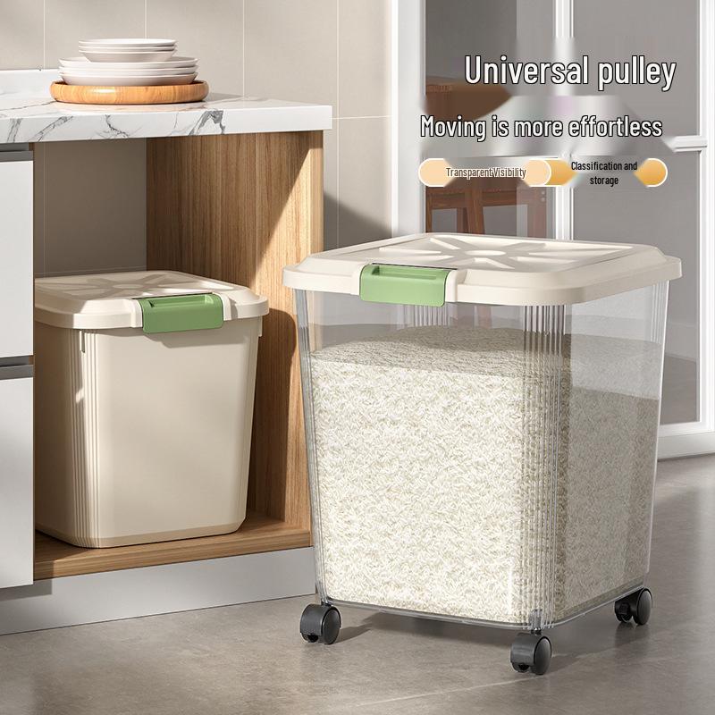 Insect-Proof, Moisture-Sealed Large Capacity Rice Storage Container
