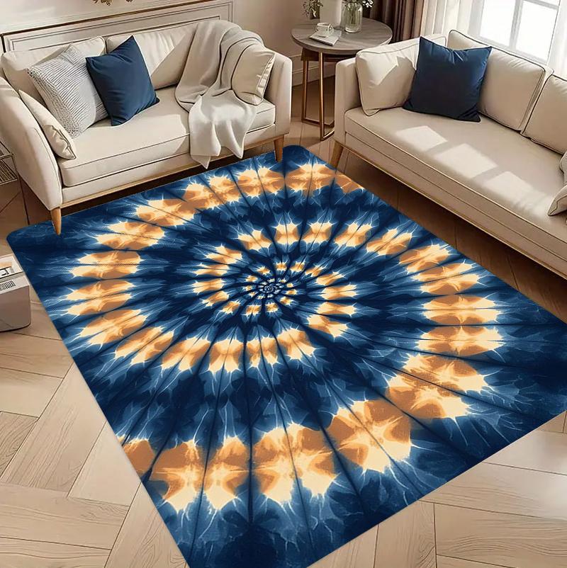 Tie Dye Gradient Living Room Rug Carpet Home Decoration Non Slip Floor Mat Large Area Rug Nordic Style Modern Style