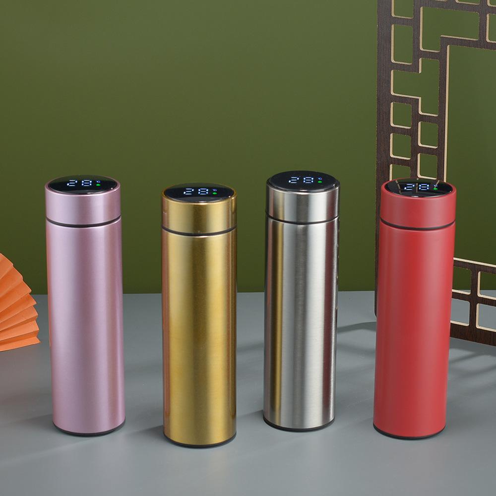 Smart Thermos Cup With Temperature Display 304 Stainless Steel Thermal Insulation Water Cup, Male Digital Display Thermos Cup
