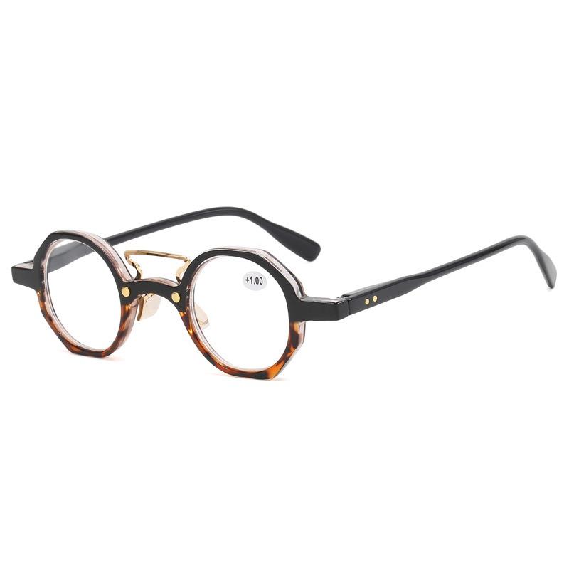 Vintage Small Round Frame Reading Glasses For Men Women Anti Blue Light Eyeglasses Elderly Magnifying Presbyopia Glasses+1.0~~4