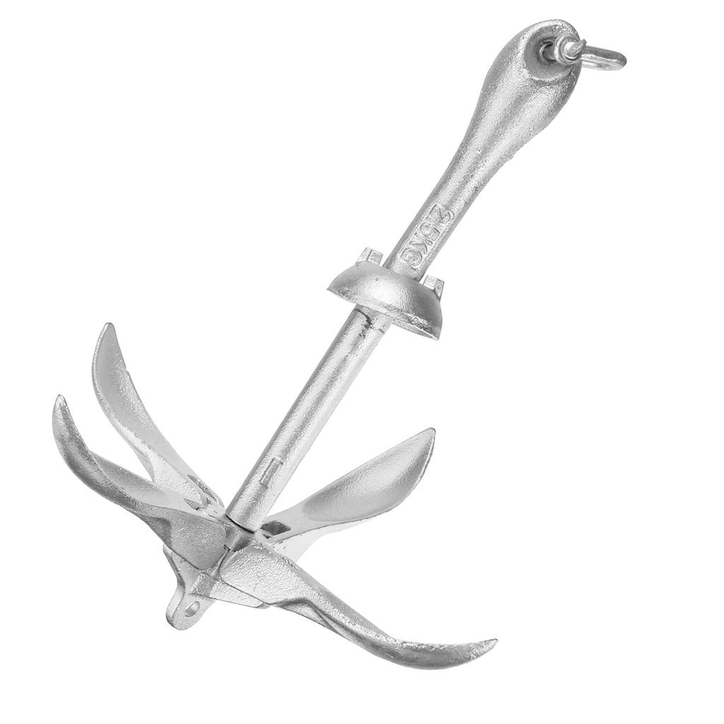 For Marine Yacht Folding Anchor Kayak Canoe 2.5KG/3.2KG Cast Aluminum Boat Folding Grapnel Anchor Docking Hardware