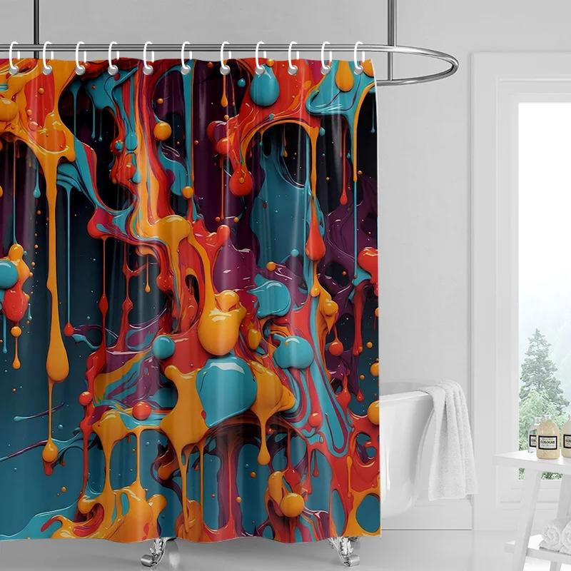 Domácí sprchové závěsy do koupelny voděodolná látka Moderní severský styl koupelnové závěsy sprchový závěs 180x200 240x180 aaaa