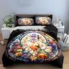 Floral Stained Glass Decor Set Multiple Sizes Kid's and Adults' Bedroom Exquisite 3PC Bedding Set Gift