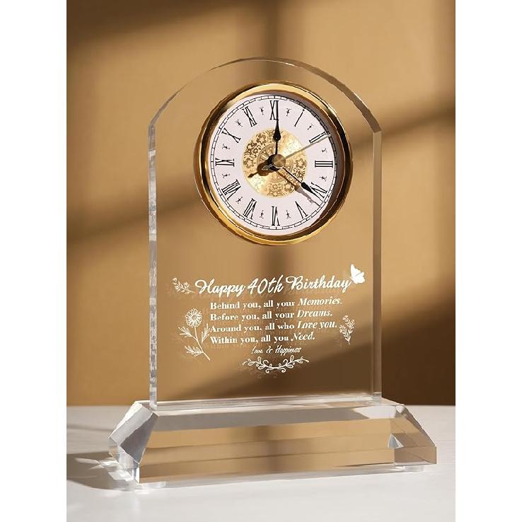 Подарок на 70-летие Кварцевые Настольные Часы – Элегантное Домашнее Благословение для Родителей, Бабушки и Дедушки, Друзей, Мамы, Папы, Счастливого 70-летия 40th Birthday