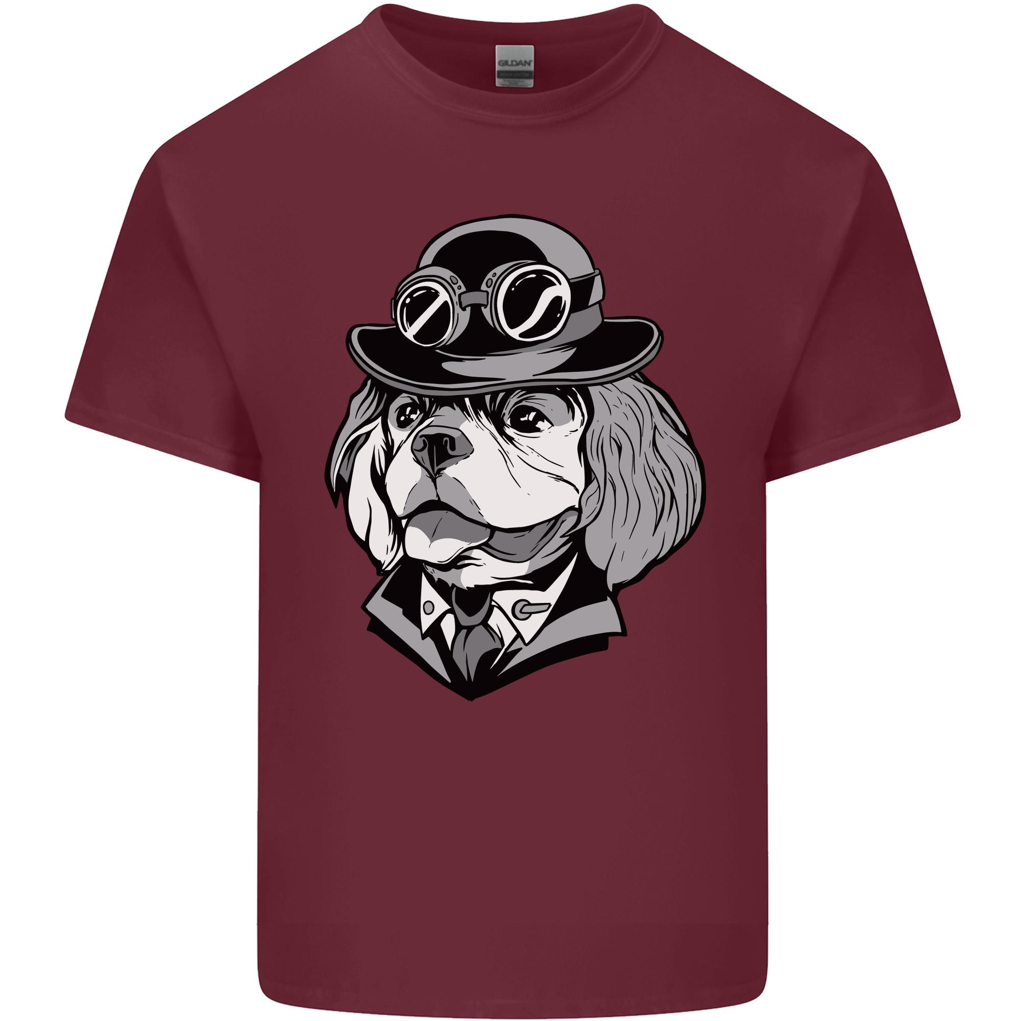 Steampunk King Charles Spaniel Cavalier Unisexs Light Cotton TShirt S
