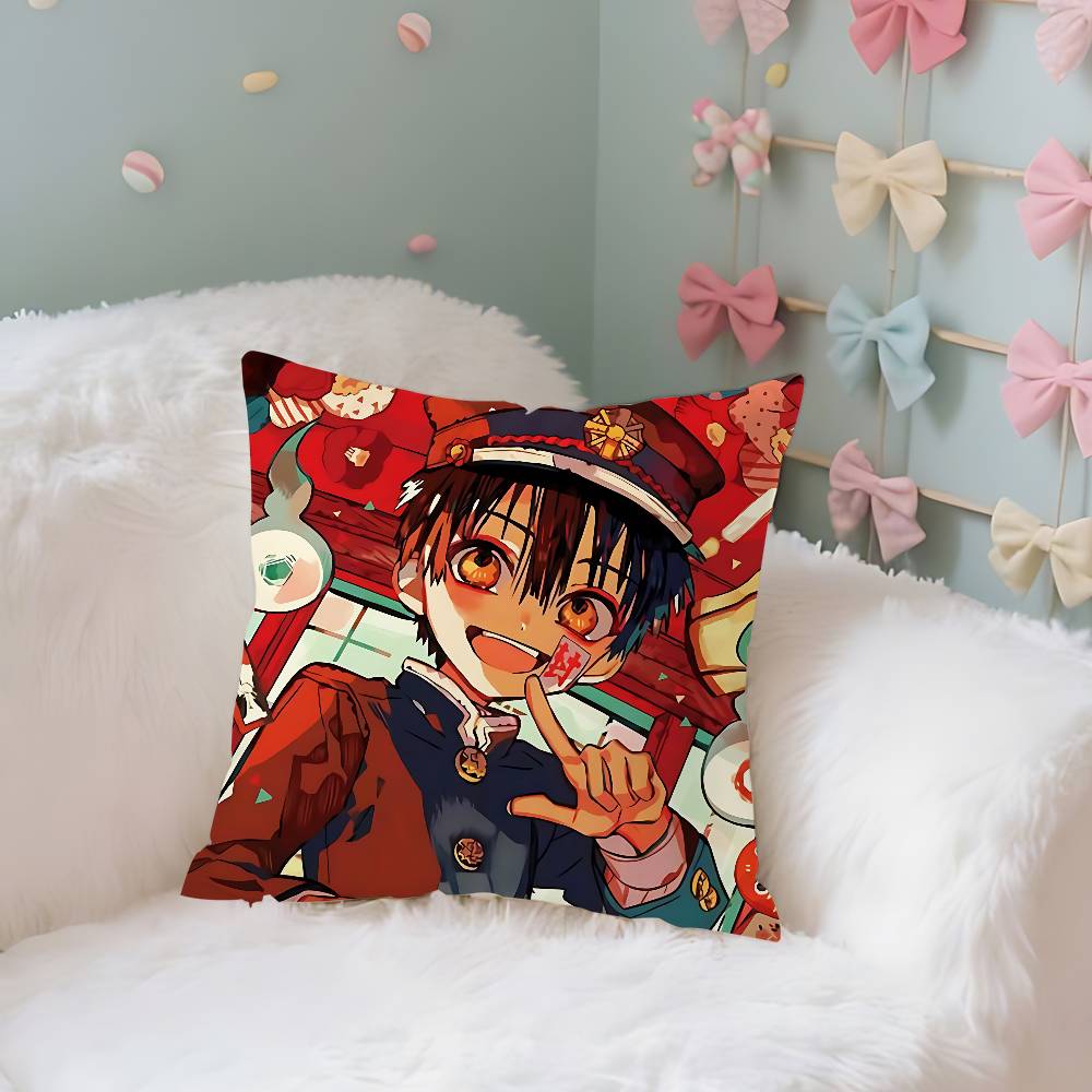 Cute HhanakoKkunS Kawaii Case Plush Fabric Soft Pillowcase Double Sided Print Cushion Cover Household Gifts
