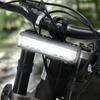 Motorcycle Front Lamp Kit with Manual Control Lead, Bolt-On Brackets and Metal Housing for Low-Light Trail Use and Daily Lamp Service