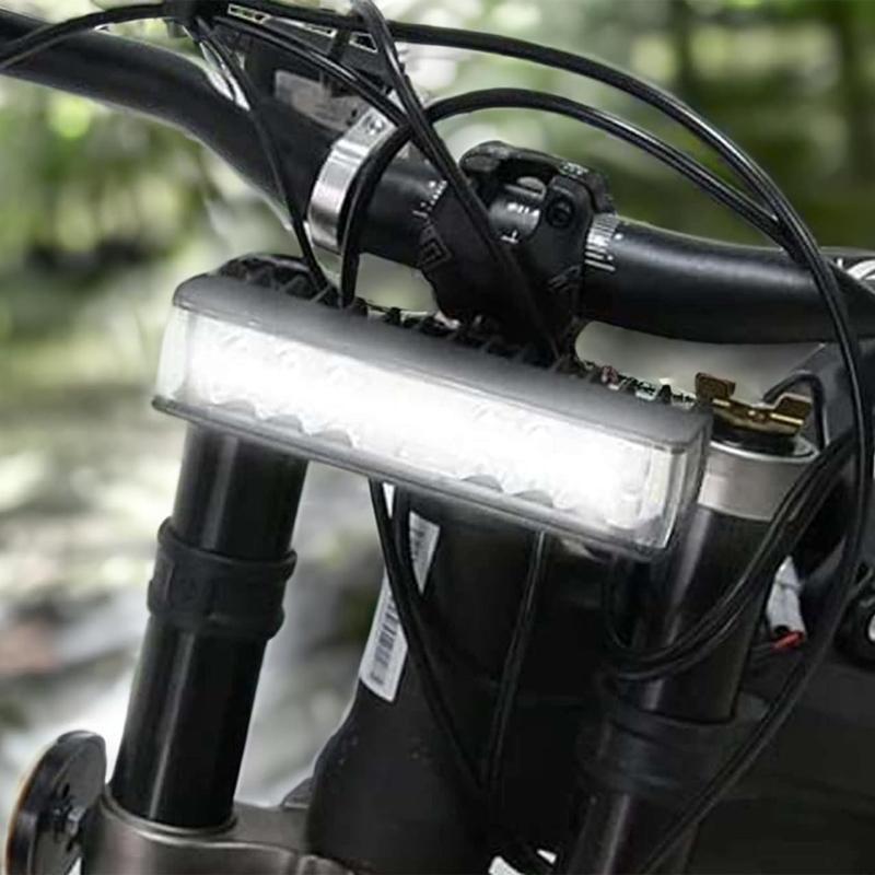 Motorcycle Front Lamp Kit with Manual Control Lead, Bolt-On Brackets and Metal Housing for Low-Light Trail Use and Daily Lamp Service