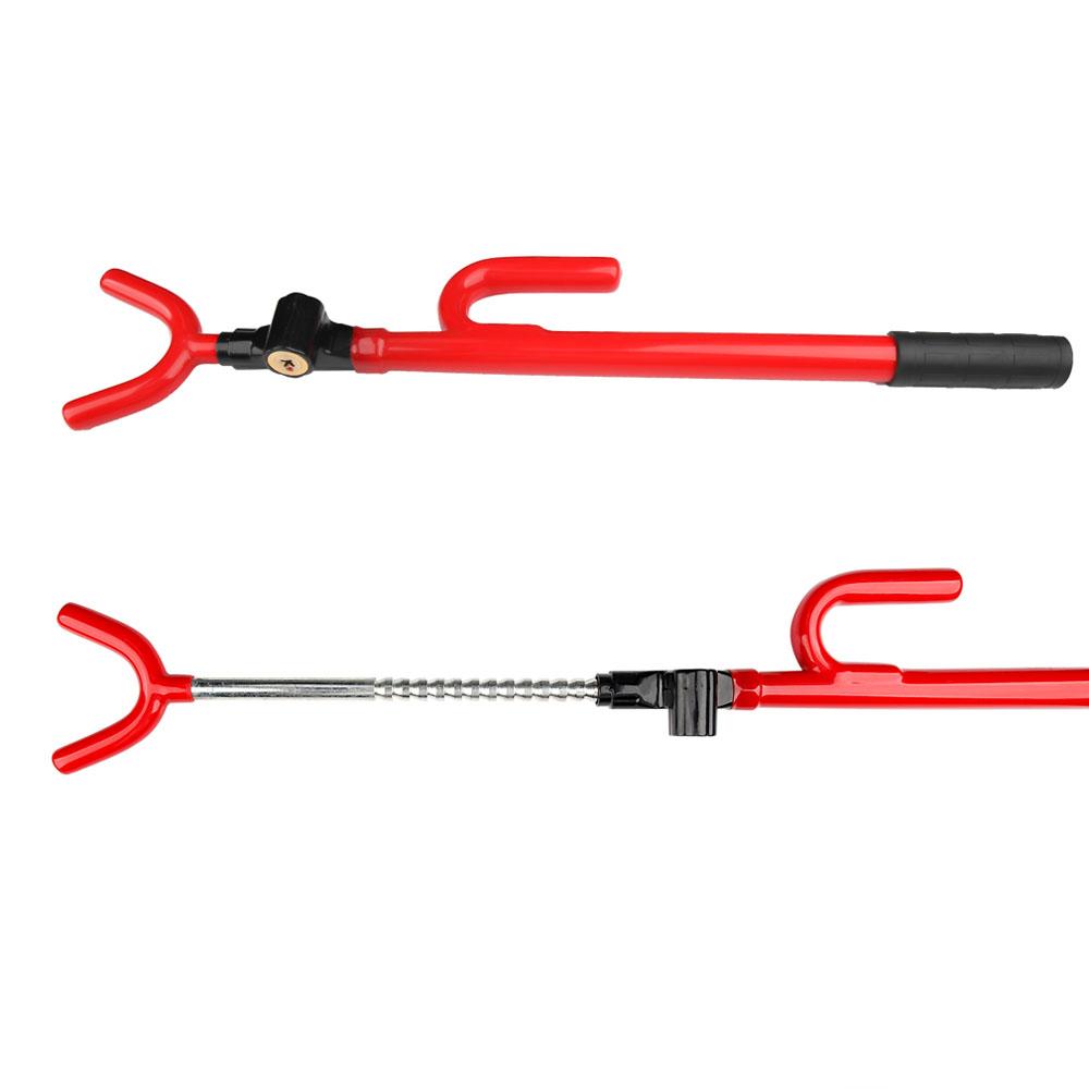 Universal Steering Wheel Lock Heavy Duty Twin Hooks Anti Theft Steering Wheel Lock Extension-type Car Lock for Car Van Truck SUV