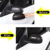 2 Pcs Side Wing Mirror Cover Caps Carbon Fiber RearView Mirror Case Cover For Mercedes Benz Smart 451 453 Fortwo