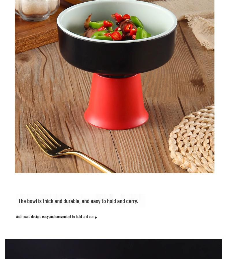 Creative Melamine Pedestal Bowl for Restaurants: Perfect for Hot Pot, Ice Cream, Shaved Ice, and Desserts