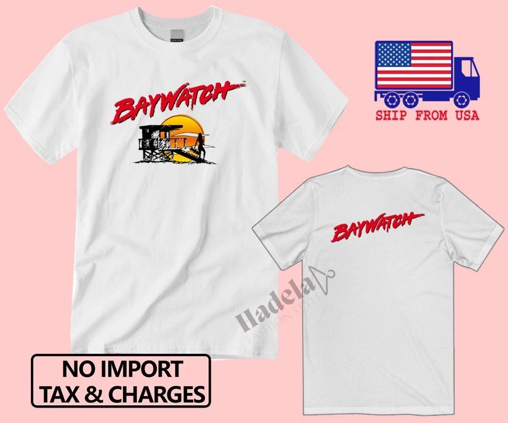 Baywatch Retro Tv Show Men s White Size S-5XL XL