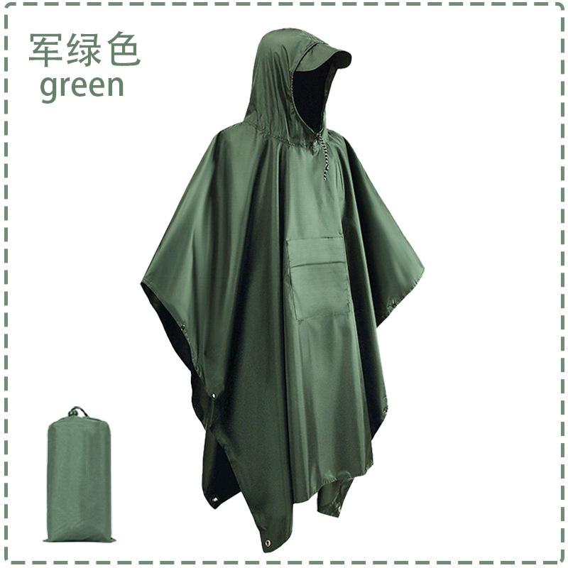 Cloak Raincoat Canopy Outdoor 3-in-1 Multifunctional Poncho Mountaineering Tourism Camping Waterproof Raincoat