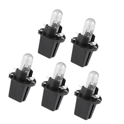 ACROPIX Universal DC 1.2W T5 Dashboard Light Blue Car Interior with Twist Socket - Set of 5