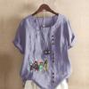 Women's Fashion Friends Prined Short Sleeve T-shirt Loose Cotton Shirt Casual Loose Summer Blouse Tops Plus Size