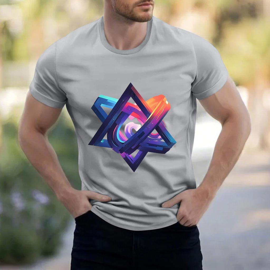 Men's Stand Collar Short Sleeve Shirt Loose Leisure Holiday Shirt Man